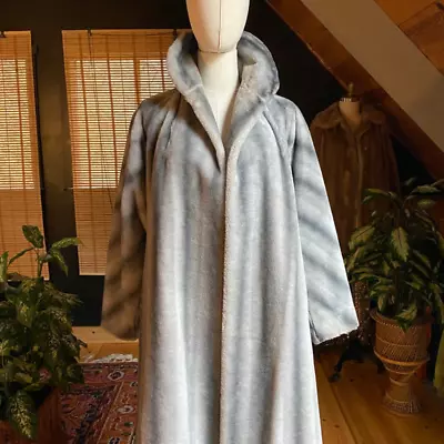 1980s Faux Fur Coat Duster • $125