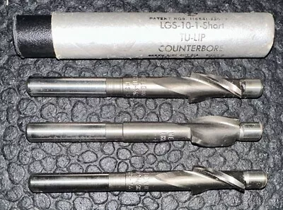 Lot Of 3: Weldon LGS 10-1 Short TU-LIP Counterbore 5/16 • £14.46