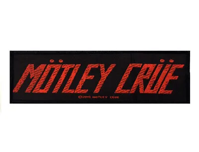 MOTLEY CRUE TOO FAST FOR LOVE PATCH WOVEN Glam Hair Metal Early Logo Official • $7.99