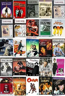 £3.99 • Buy 40's 50's 60's DVD Films Studio Classics Musicals Comedy Romance Colour / B&W