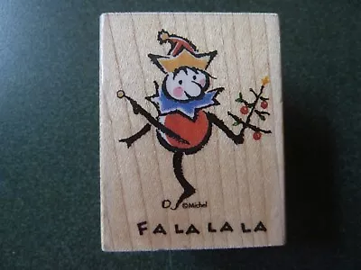 Rubber Stamp By All Night Media 869E Michele & Company Fa La La La Elf Christmas • $9.99