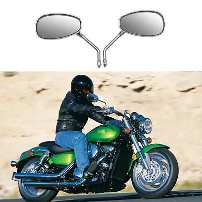 Chrome Motorcycle Rear View Mirrors For Kawasaki Vulcan 1600 Vn1600 Mean Streak • $25.64