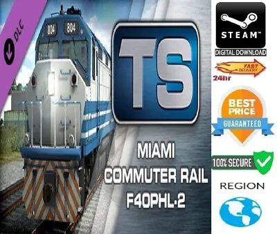 Train Simulator Classic: Miami Commuter Rail F40PHL-2 Loco Add-On PC Steam • £1.99