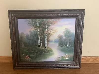 Vintage Original Oil Painting By Marten 25.5/22 Inches • $125