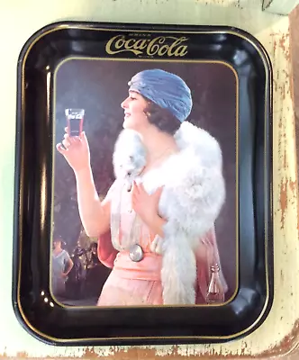 Vintage Original 1973 Coca Cola Party Girl Flapper Tray • $14.99