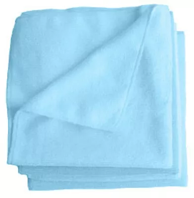 Blue Microfiber Cleaning Towel 15 X15  Polishing Cloth Ultra Soft & Absorbent! • $4.99