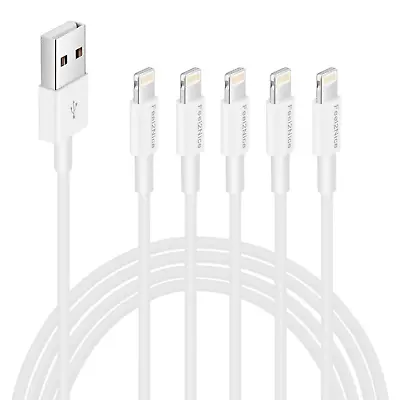 $13.36 • Buy [ Mfi Certified ] 5Pack 6Ft Iphone Charger Cable, Long Lightning Cable 6 Foot, H