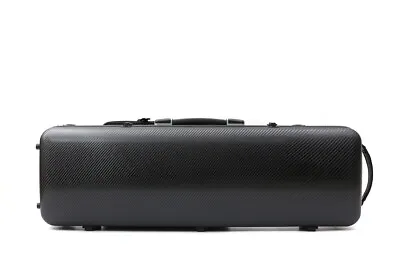 Black Violin Case 4/4 Carbon Fiber Violin Box Strong Oblong Case Carry Violin • $159