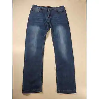 Ring Of Fire Jeans Tag 33x30 Real (35x29) Stretch Slim Fit Designer Jeans EUC  ^ • $21.36