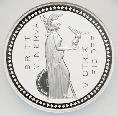 5 Oz NGC PF70 2021 Queen Victoria Bonomi Ascension Island Coin BRITAIN Britannia • $499.99