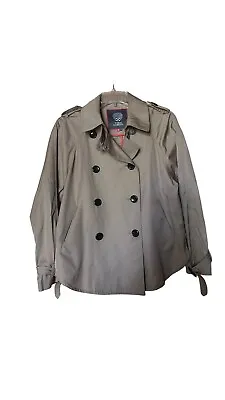 Vince Camuto Double Breasted Short Trench Coat Tan Size XS • $39