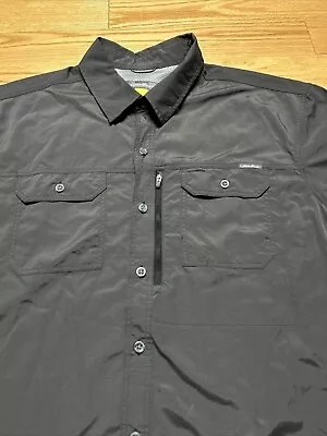 Eddie Bauer Men's XL Travex Ripstop Adventure Shirt - Dark Grey • $25