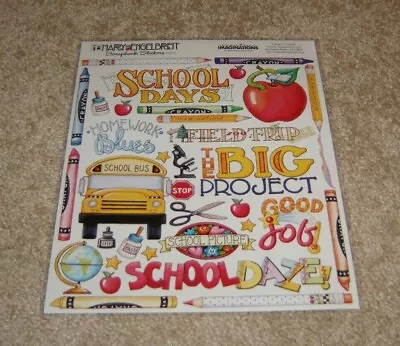 Creative Imaginations 8x10 Sticker Sheet By Mary Engelbreit ~ School Days • $5.99