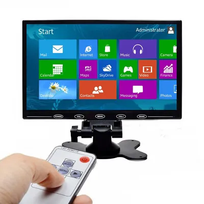 9'' Ultra Thin LCD PC Screen Audio Video VGA CCTV Security Monitor HDMI Display • $54.39