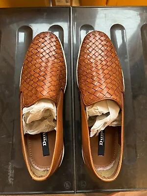 Men Shoes Dune London Woven Shoes Size 44 Brown • £59.99