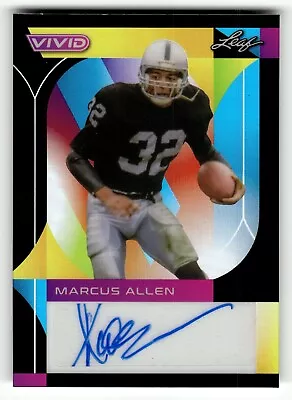 2023 Leaf Vivid Autograph #BA-MA1 Marcus Allen Black /5 Raiders • $3.57