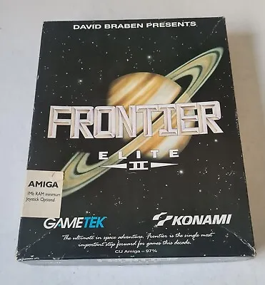 FRONTIER Elite 2 II - Commodore Amiga Big Box Manual TESTED WORKING • £17.99