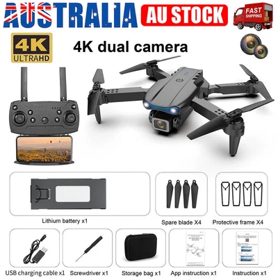 $36.99 • Buy 4K HD Foldable Quadcopter Aerial Remote Control Drone 2.4G For Adults Kids Gift