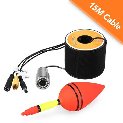 1200TVL Underwater Fishing Camera 12 LEDs Night Vision With 15m Cable K C8Z4 • £51.44