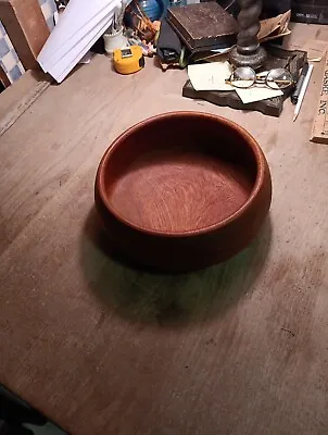 Mid Century Modern  Wood Danish Teak?  Bowl • $18