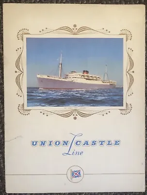 Ship MV Durban Castle Menu & Itinerary The Union Castle Line HMS Durban Castle • £19.99