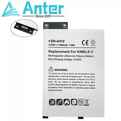 New Battery 170-1032-00 For Amazon Kindle Keyboard 3rd Gen D00901 Graphite • $15.95