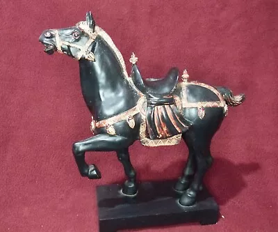 TANG WARRIOR HORSE 29cm Long 31cm High 8cm Wide GOOD CONDITION • £16