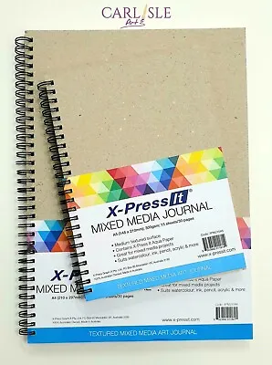 X-Press It Mixed Media Journal - 300gsm - Choose Your Size • $24.42