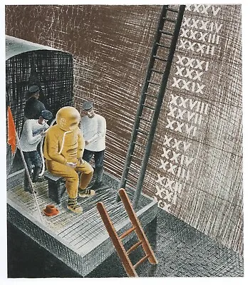 £17.95 • Buy The Diver Grimsby Dock Eric Ravilious WWII Print In 10 X 12 Inch Mount SUPERB