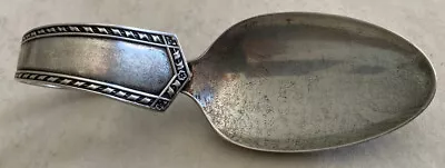 Antique R Wallace Sons Sterling Silver  Curved Baby Spoon NO MONOGRAM • $29.99