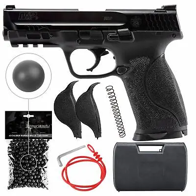 Umarex T4E S&W M&P9 M2.0 .43 Cal Paintball Pistol W/ 50 Black Rubber Balls & CO2 • $199.95