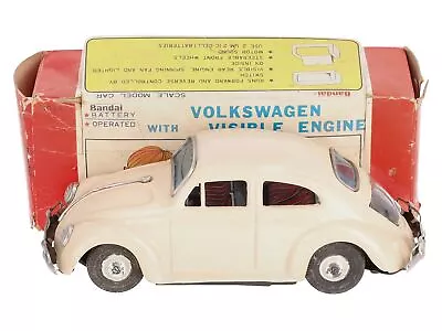 Bandai 4049 Tinplate Battery Operated Volkswagen Beetle/Box • $47.43