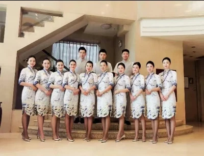 £330 • Buy China Hainan Airlines Cabin Crew Uniform Cheongsam UK 18-UK 20