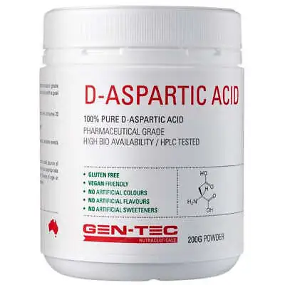 $39.95 • Buy Gen-Tec Nutrition D-Aspartic Acid