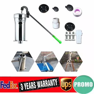 Hand Pump Suction Pump Stainless Steel Home Shallow Well Manual Water Jet Pump • $26