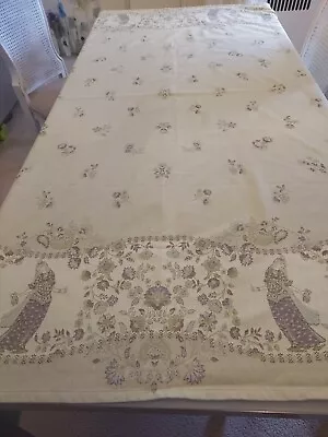 Vent Du Sud Made In France 100% Cotton Tablecloth 66  X 68  With Teflon! • $39.99