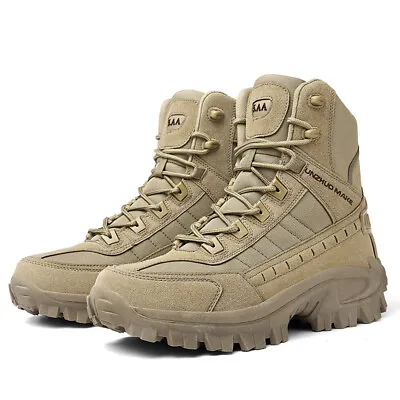 Men's Military Boots Combat Boots Tactical Boots Male Non SlipTrail Hiking Boots • $44.63