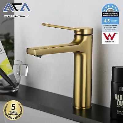 Vitarora Laundry Sink Brass Faucet Yellow Gold Bathroom Vanity Basin Mixer Tap • $69.83