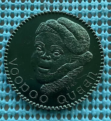 1968 ZULU (H.A.S.) 10g 2  Grn Alum  Voo Doo Queen / Snake Mardi Gras Doubloon • $7.50