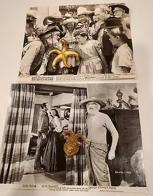 2 Vintage Helldorado & El Paso George Hayes Dale Evan B&W Movie Stills / Photos • £4.83