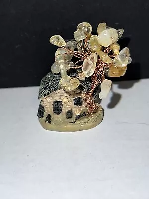 Miniature Dollhouse Fairy Garden Miniature Fairy House Citrine Tree RARE! • $19.99