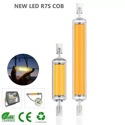 R7s 110V 220V Led 78mm 118mm Dimmable Halogen Glass COB Tube High Power Bulb • $4.84