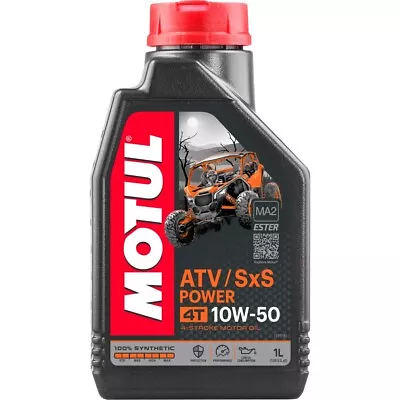 Motul ATV SXS Power 10W-50 4T 4 Stroke 100% Synthetic Motor Oil 1L 105900 • $18.75