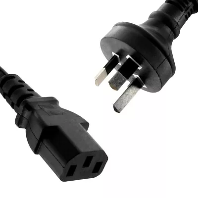 0.5m IEC Power Cable Female Socket To 240V Mains Plug • $9.50