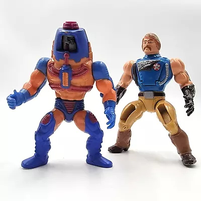 1986 RIO BLAST & 1983 MAN E FACES Figures MOTU Masters Of The Universe 80s VNTG • $15.99