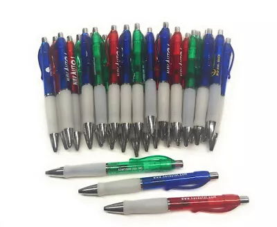 30ct Bulk Lot GEL-INK Misprint Click Pens: Thick Barrel Rubber Grip CHOOSE COLOR • $16.99