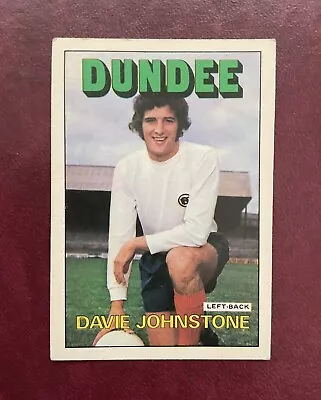 A&BC-1972-SCOTTISH ORANGE/RED (090-179)-# 161 ~ DAVIE JOHNSTONE Of DUNDEE • £9.99