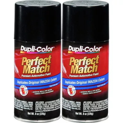 Duplicolor BMZ1159 (2-Pack) Aerosol Paint For Mazda 16W Black Mica • $29.64