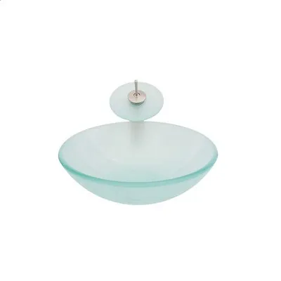 £79.99 • Buy Bathroom FROSTED GLASS Wash Basin Bowl Sink - NO TAP