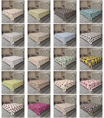 Ambesonne Ice Cream Flat Sheet Top Sheet Decorative Bedding 6 Sizes • $22.99